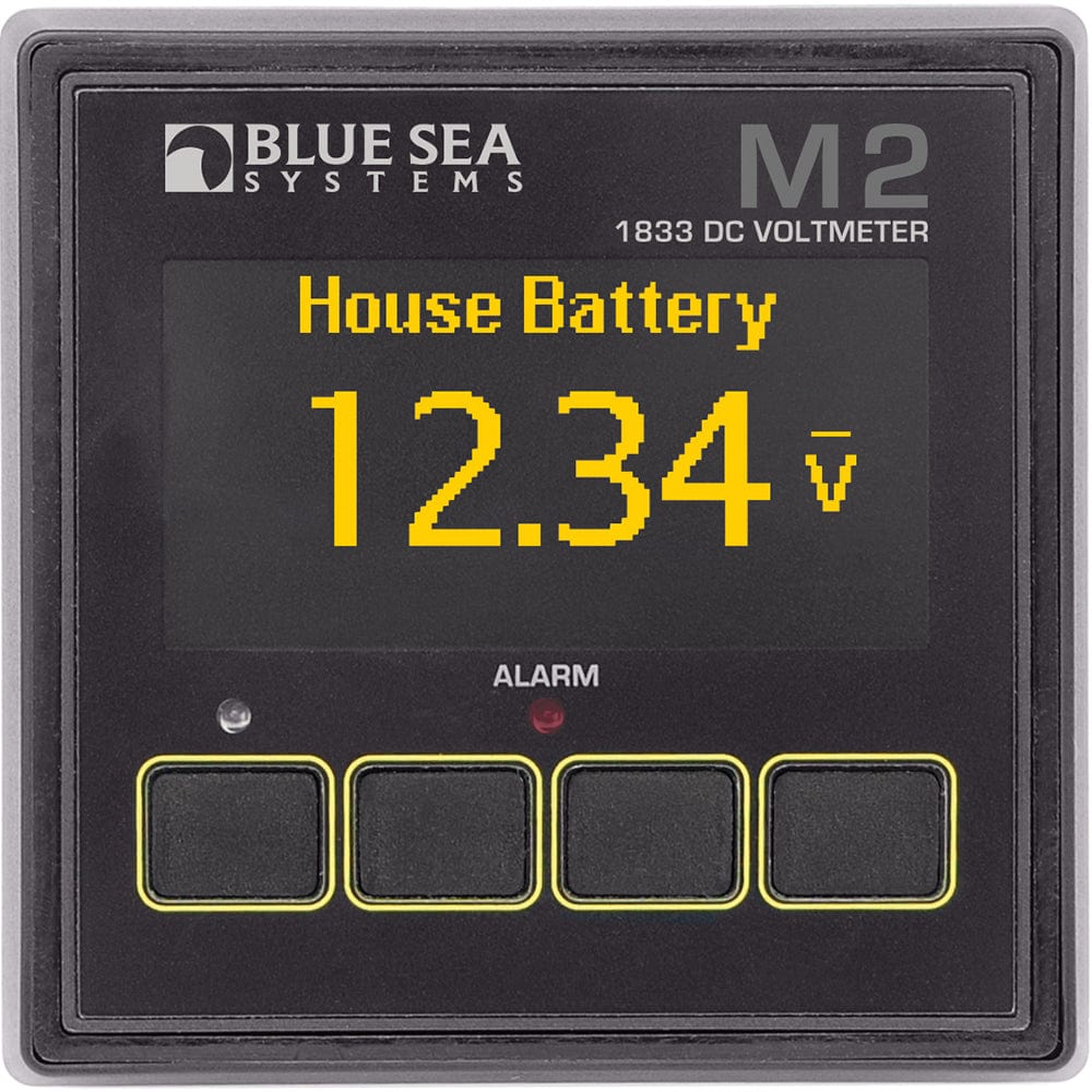 Blue Sea 1833 M2 DC Voltmeter [1833], Meters & Monitoring, Blue Sea Systems, , , at Festive Water Paddlesports