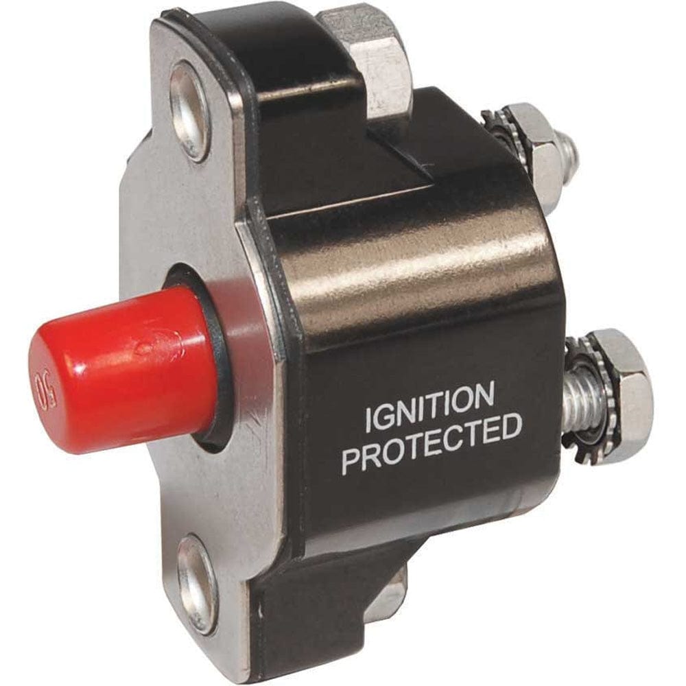 Blue Sea 2143 Medium Duty Push Button Reset - Only - 60A [2143], Circuit Breakers, Blue Sea Systems, , , at Festive Water Paddlesports