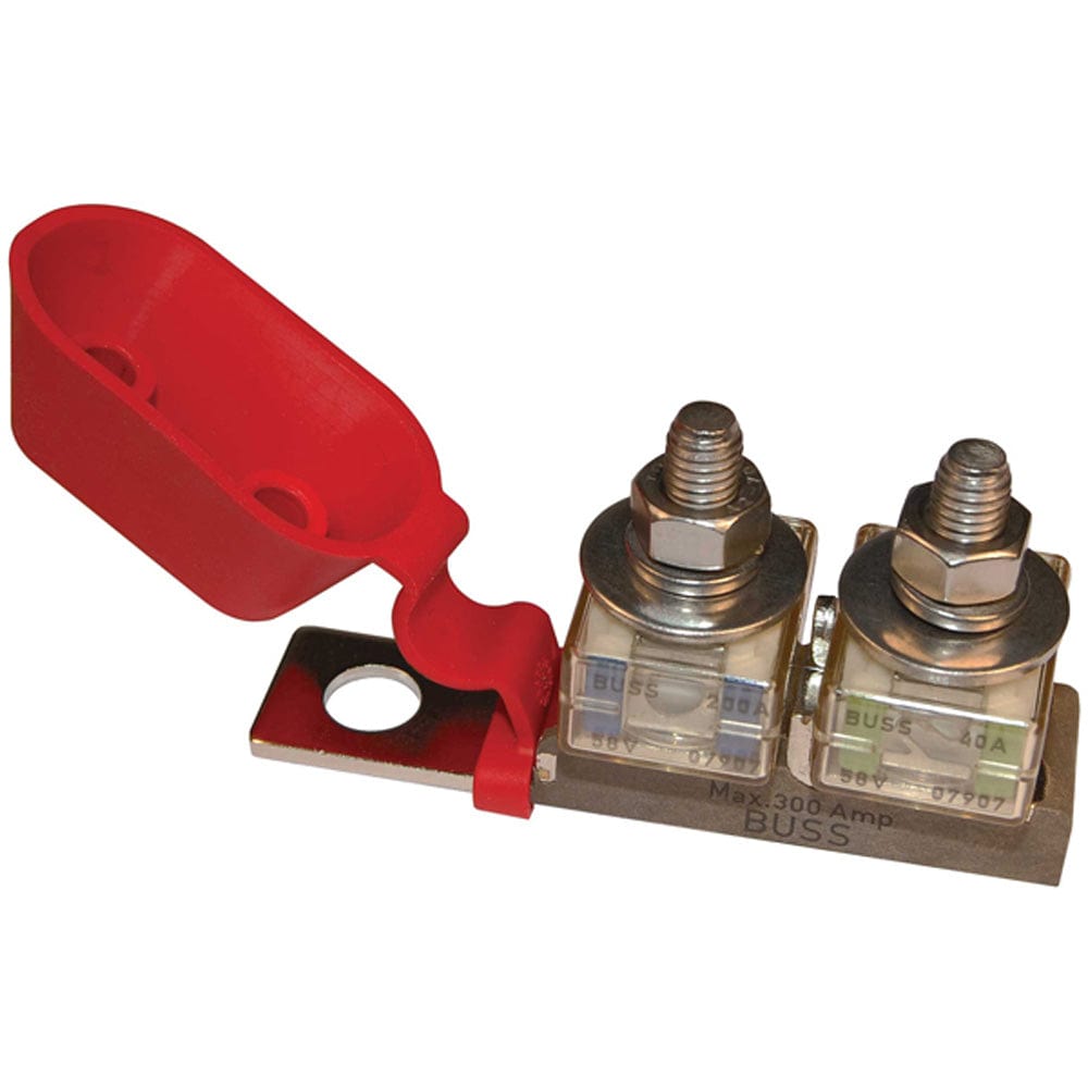 Blue Sea 2151 Terminal Fuse Block - 3/8" Mounting Hole - 2 Terminal Studs [2151], Busbars, Connectors & Insulators, Blue Sea Systems, , , at Festive Water Paddlesports