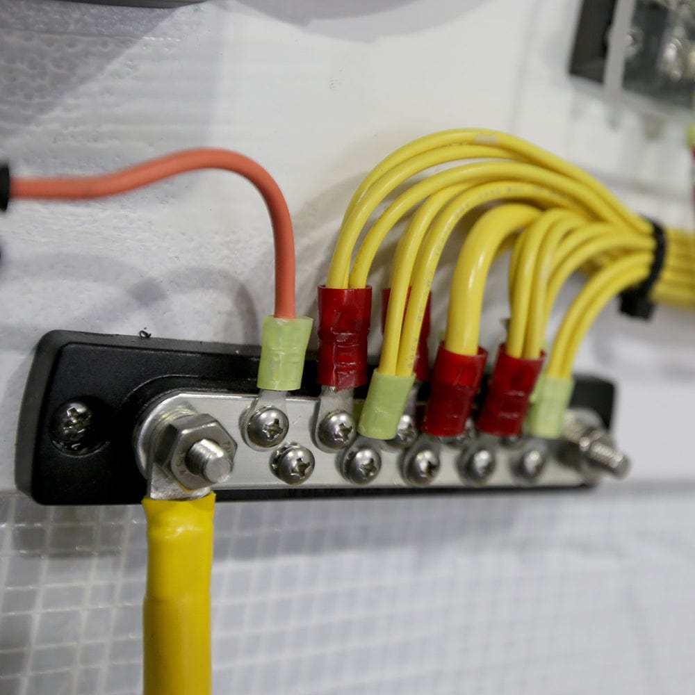 Blue Sea 2300 150AMP Common BusBar 10 x 8 - 32 Screw Terminal w/Cover [2300], Busbars, Connectors & Insulators, Blue Sea Systems, , , at Festive Water Paddlesports