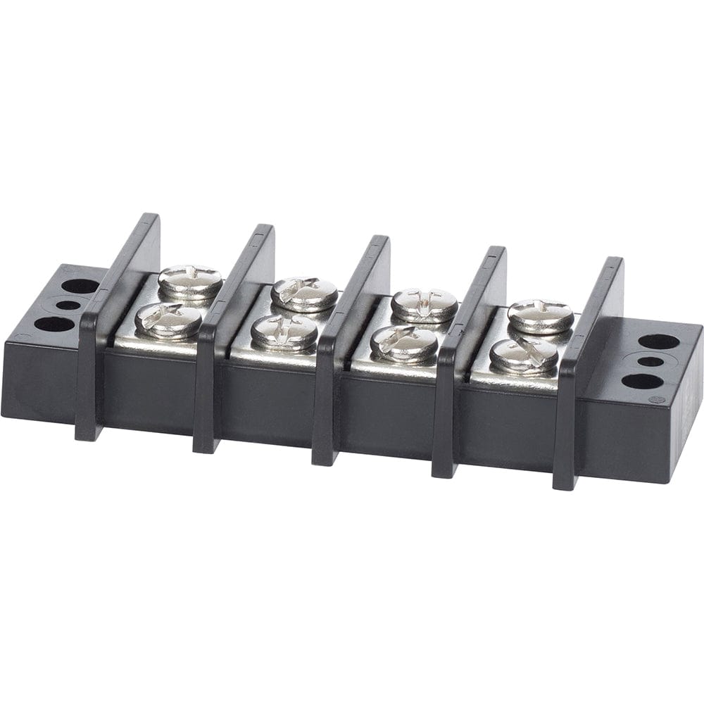 Blue Sea 2604 Terminal Block 65AMP - 4 Circuit [2604], Busbars, Connectors & Insulators, Blue Sea Systems, , , at Festive Water Paddlesports