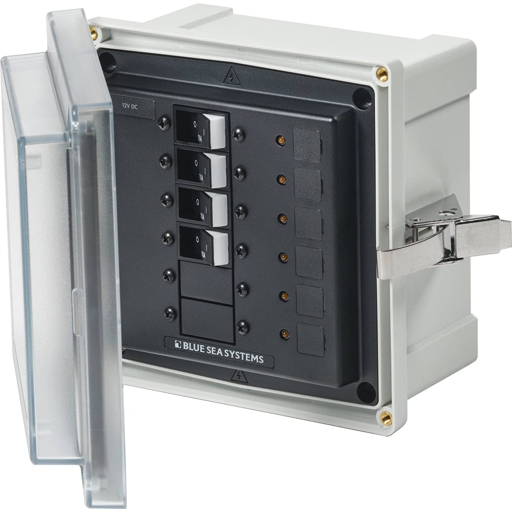 Blue Sea 3134 - SMS Panel Enclosure w/4 Branch (12/24V) - 12/24V DC [3134], Circuit Breakers, Blue Sea Systems, , , at Festive Water Paddlesports