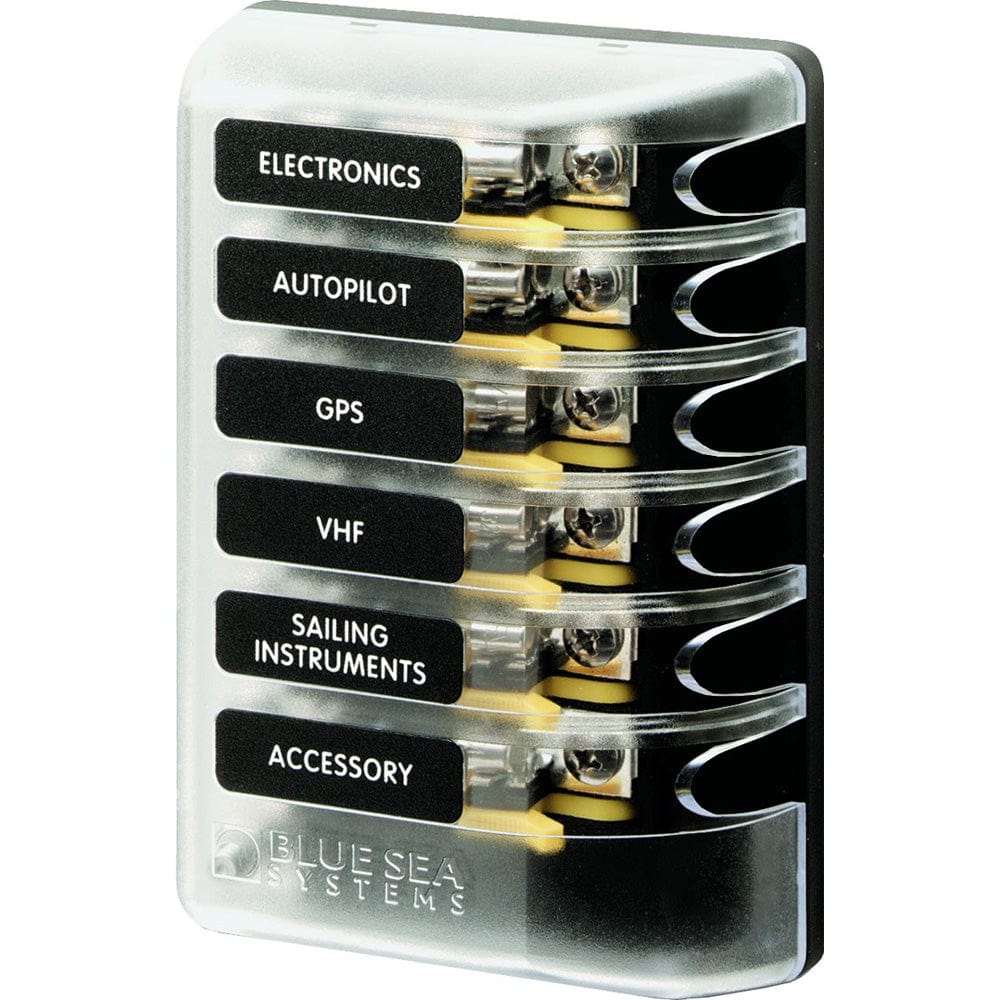 out Negative Bus - 6 Circuit [5018], Fuse Blocks & Fuses, Blue Sea Systems, , , at Festive Water Paddlesports