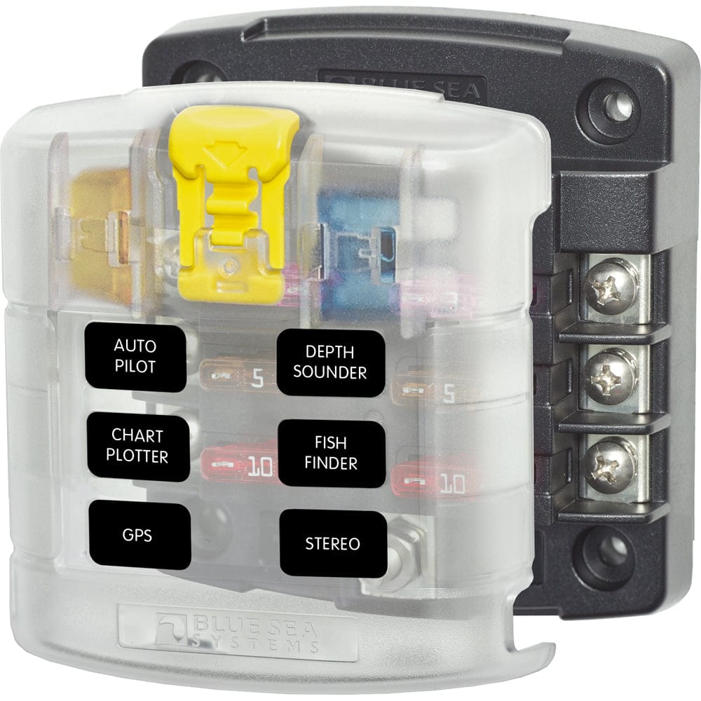  Cover - 6 Circuit without Negative Bus [5028], Circuit Breakers, Blue Sea Systems, , , at Festive Water Paddlesports