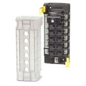 Blue Sea 5052 ST CLB Circuit Breaker Block - 6 Position w/Negative Bus [5052], Circuit Breakers, Blue Sea Systems, , , at Festive Water Paddlesports