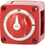 Blue Sea 6006 m - Series (Mini) Battery Switch Single Circuit ON/OFF Red [6006], Battery Management, Blue Sea Systems, , , at Festive Water Paddlesports