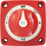 Blue Sea 6007 m - Series (Mini) Battery Switch Selector Four Position Red [6007], Battery Management, Blue Sea Systems, , , at Festive Water Paddlesports