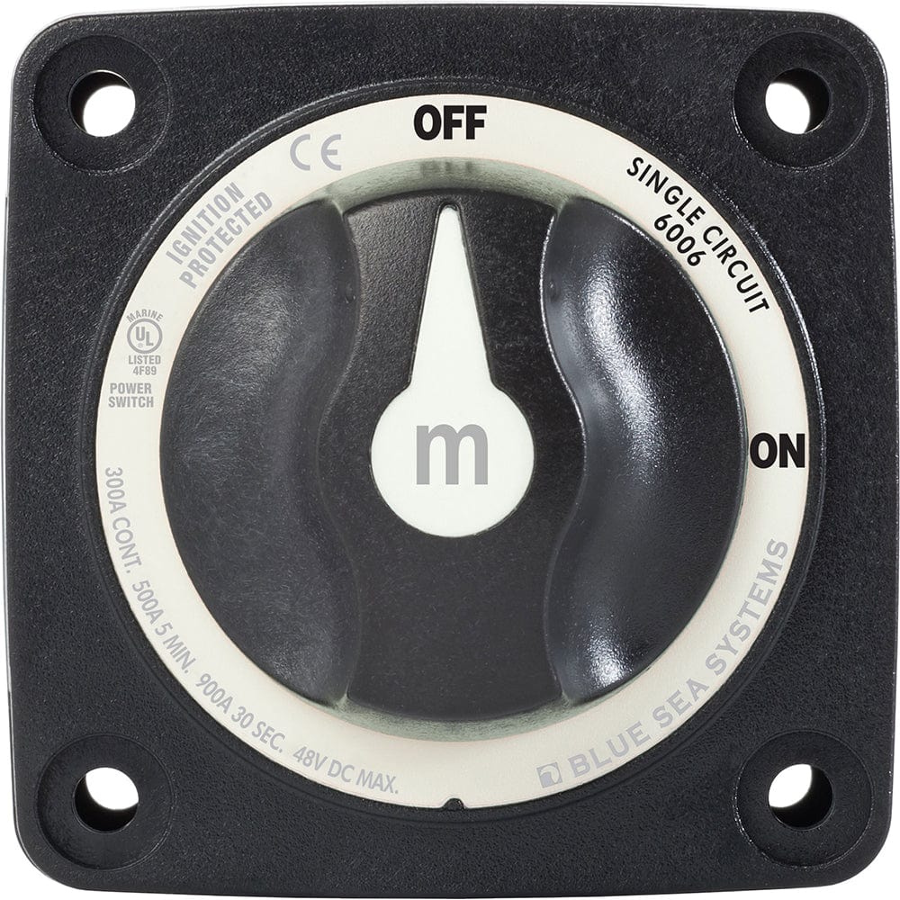 Blue Sea 6007200 Battery Switch Mini - 4 Position - Black [6007200], Battery Management, Blue Sea Systems, , , at Festive Water Paddlesports