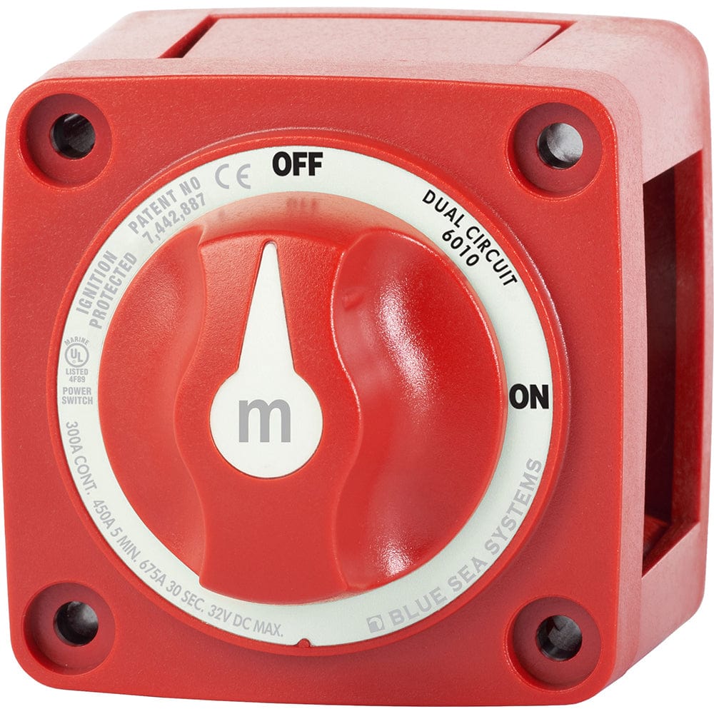 Blue Sea 6010 m - Series (Mini) Battery Switch Dual Circuit [6010], Battery Management, Blue Sea Systems, , , at Festive Water Paddlesports