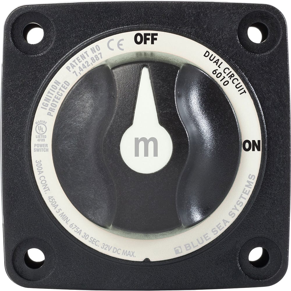 Blue Sea 6010200 Battery Switch Dual Circuit - Black [6010200], Battery Management, Blue Sea Systems, , , at Festive Water Paddlesports