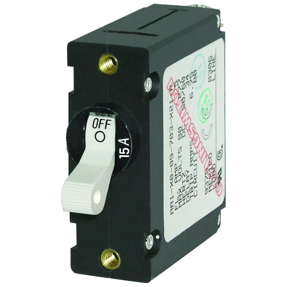 DC Single Pole Magnetic World Circuit Breaker - 15AMP [7210], Circuit Breakers, Blue Sea Systems, , , at Festive Water Paddlesports