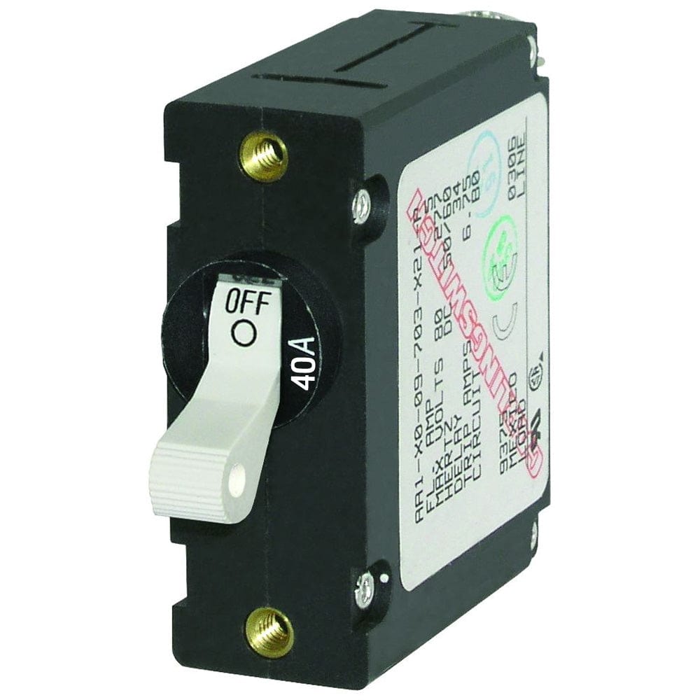 DC Single Pole Magnetic World Circuit Breaker - 40AMP [7226], Circuit Breakers, Blue Sea Systems, , , at Festive Water Paddlesports