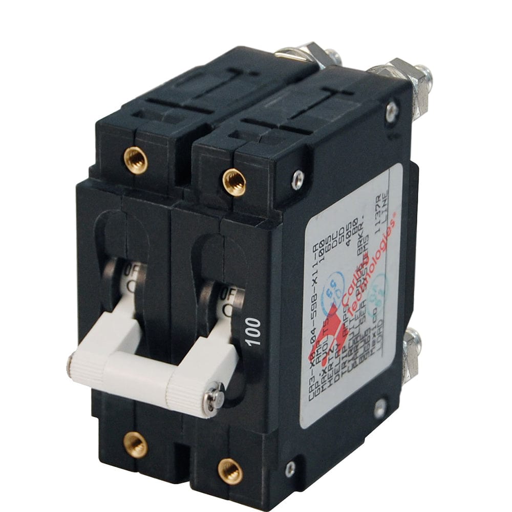 Blue Sea 7258 C - Series Double Pole Circuit Breaker - 100A [7258], Circuit Breakers, Blue Sea Systems, , , at Festive Water Paddlesports