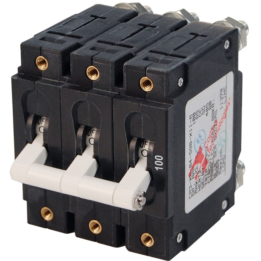 Blue Sea 7290 C - Series Triple Pole Circuit Breaker - 100A [7290], Circuit Breakers, Blue Sea Systems, , , at Festive Water Paddlesports