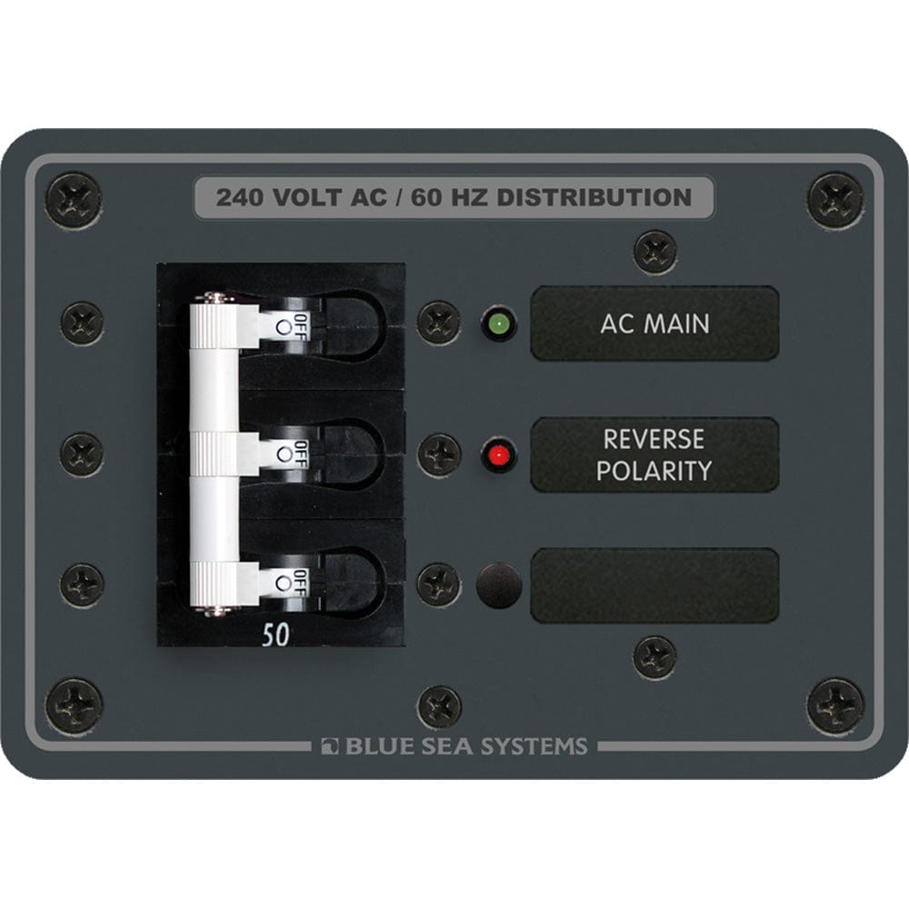 Blue Sea 7372 AC Main Only [7372], Electrical Panels, Blue Sea Systems, , , at Festive Water Paddlesports