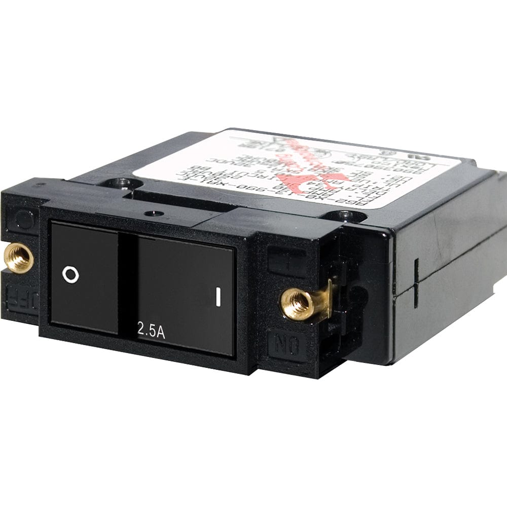 Blue Sea 7399 A - Series Flat Rocker Circuit Breaker - Single Pole - 2.5A [7399], Circuit Breakers, Blue Sea Systems, , , at Festive Water Paddlesports