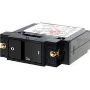 Blue Sea 7404 Single Pole Small Case 2" Flat Rocker Circuit Breaker - 20 Amp [7404], Circuit Breakers, Blue Sea Systems, , , at Festive Water Paddlesports