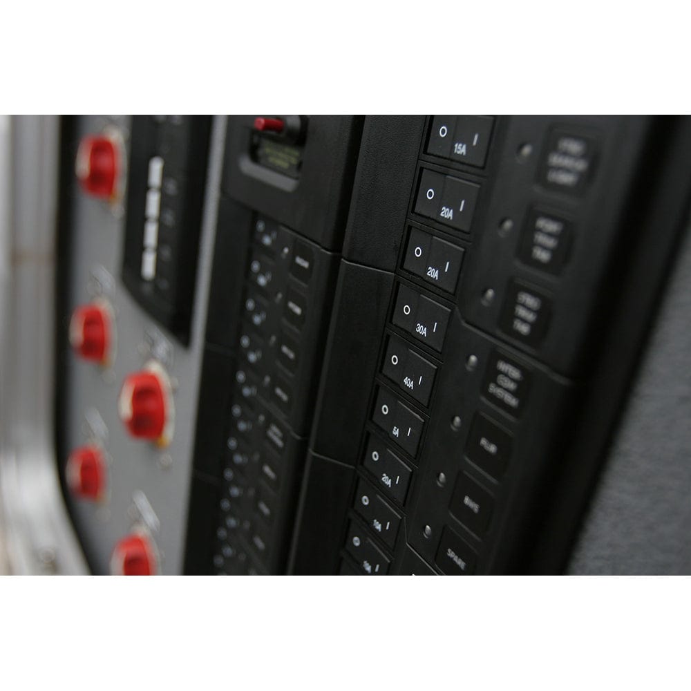 Blue Sea 7406 Single Pole Small Case 2" Flat Rocker Circuit Breaker - 30 Amp [7406], Circuit Breakers, Blue Sea Systems, , , at Festive Water Paddlesports