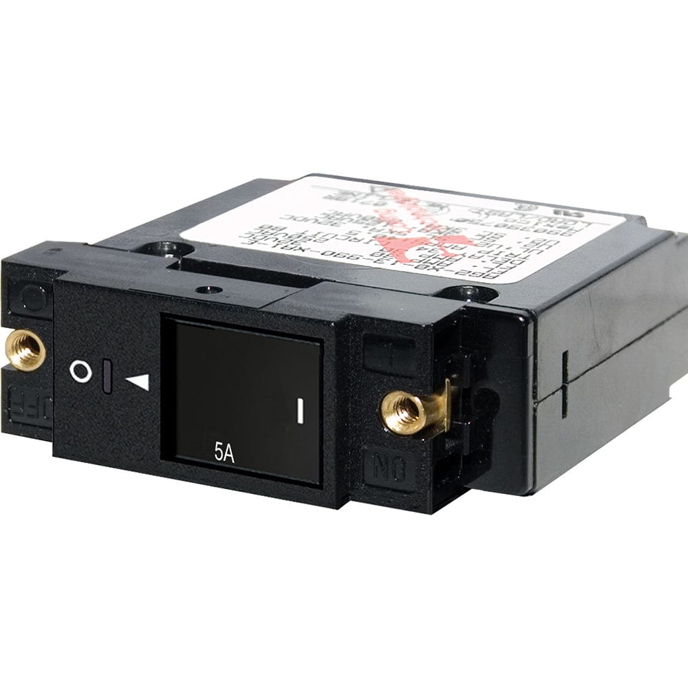 Blue Sea 7425 Single Pole Small Case 2" Slot Reset Rocker Circuit Breaker - 5 Amp [7425], Circuit Breakers, Blue Sea Systems, , , at Festive Water Paddlesports