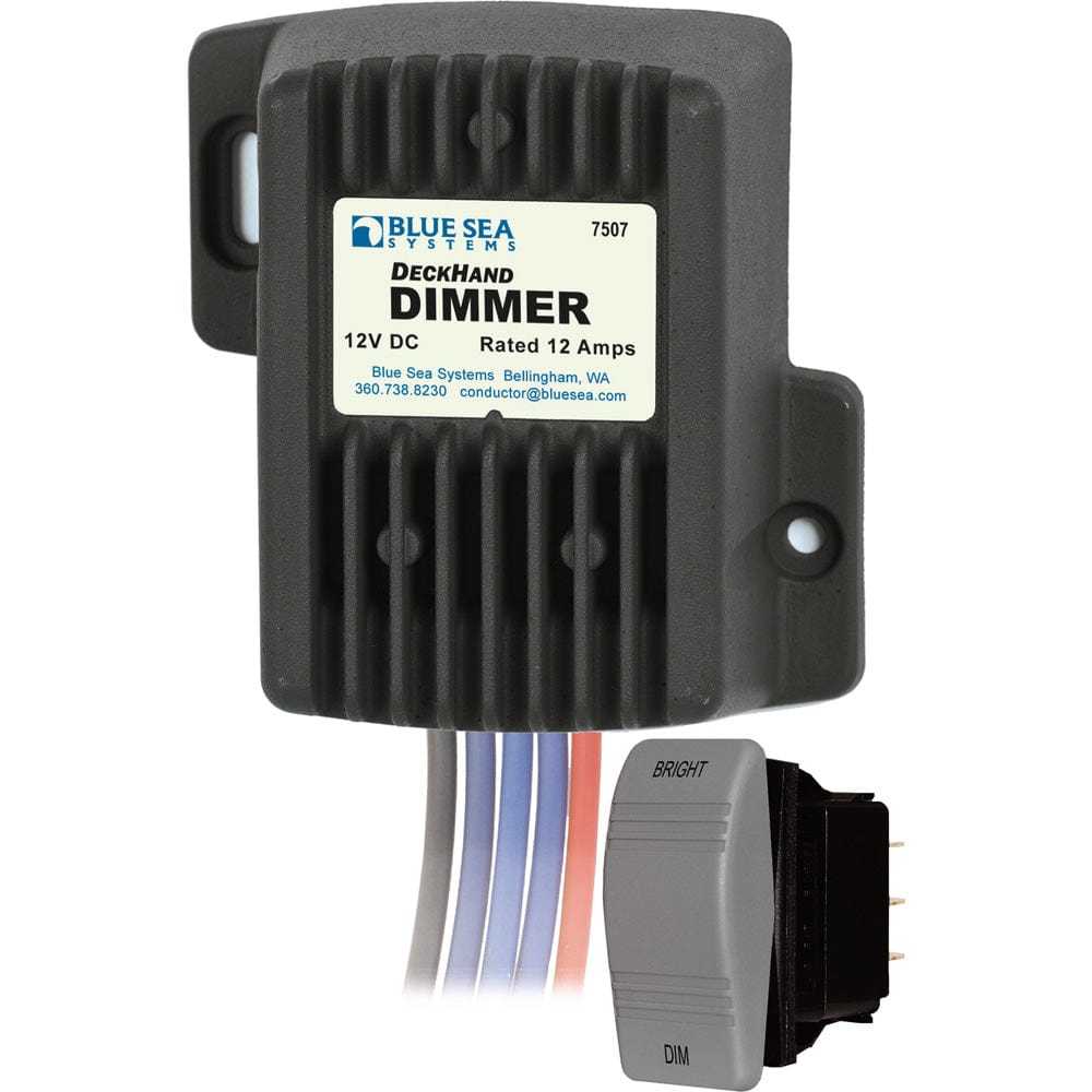 Blue Sea 7507 DeckHand Dimmer - 12 Amp/12V [7507], Switches & Accessories, Blue Sea Systems, , , at Festive Water Paddlesports