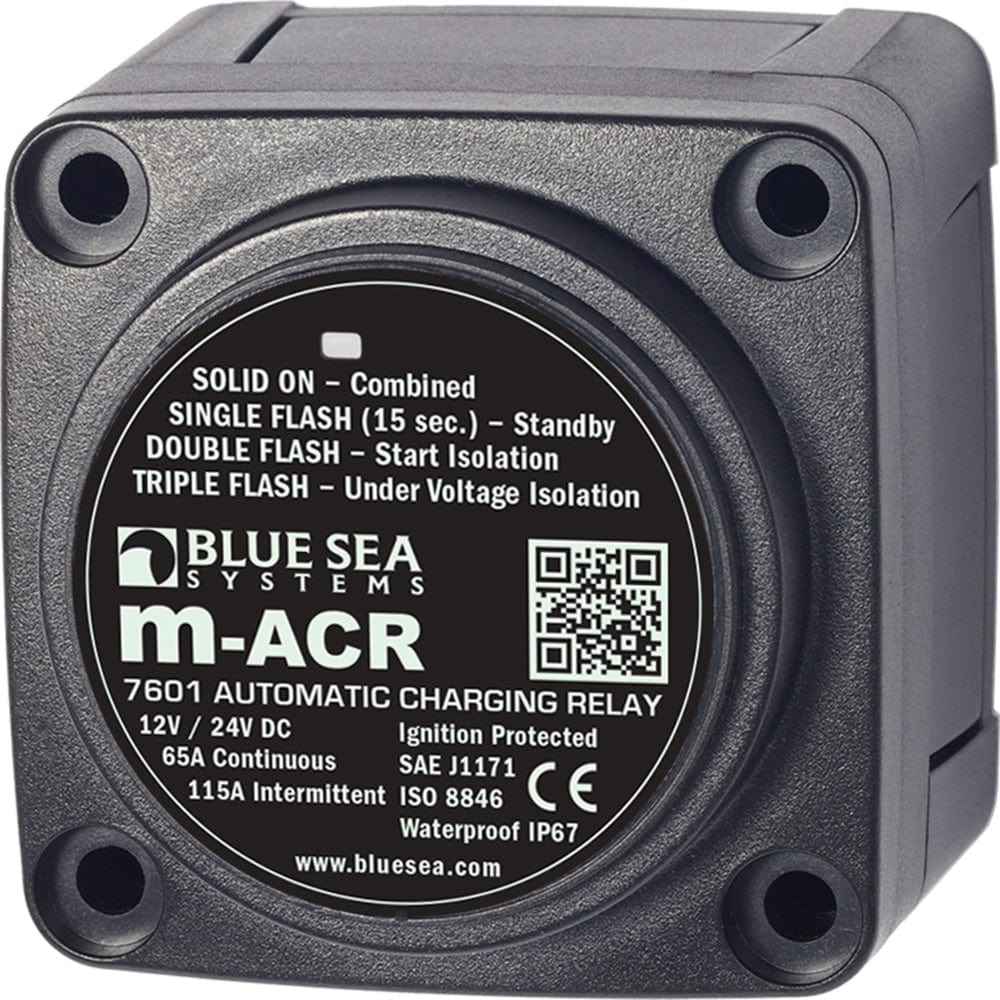 Blue Sea 7601 DC Mini ACR Automatic Charging Relay - 65 Amp [7601], Battery Management, Blue Sea Systems, , , at Festive Water Paddlesports