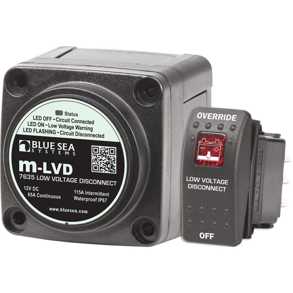 Blue Sea 7635 m - LVD Low Voltage Disconnect [7635], Battery Management, Blue Sea Systems, , , at Festive Water Paddlesports