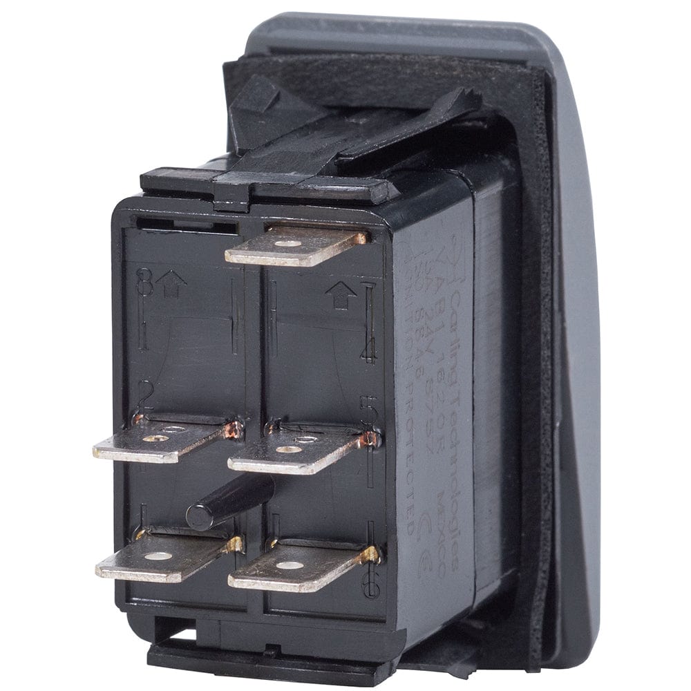 Blue Sea 7934 Contura II Switch DPST Black - OFF - ON [7934], Switches & Accessories, Blue Sea Systems, , , at Festive Water Paddlesports