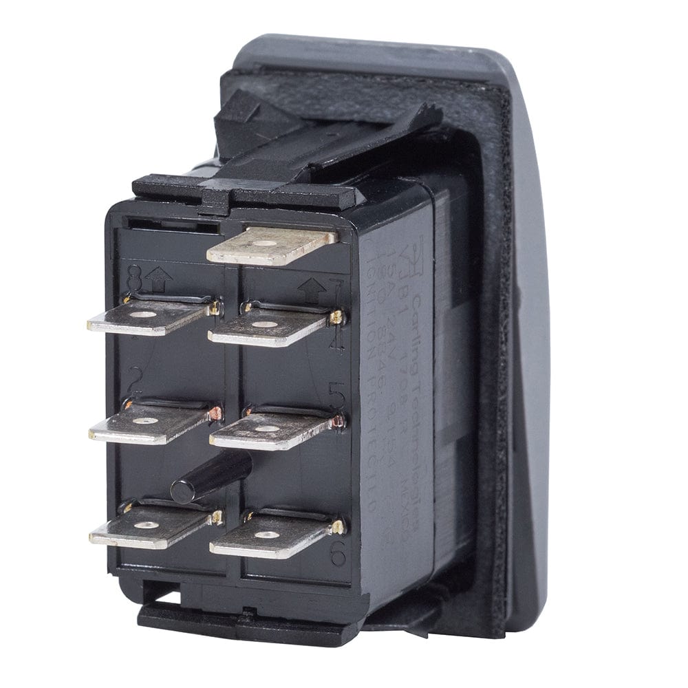 Blue Sea 7936 Contura II Switch DPDT Black - ON - OFF - ON [7936], Switches & Accessories, Blue Sea Systems, , , at Festive Water Paddlesports