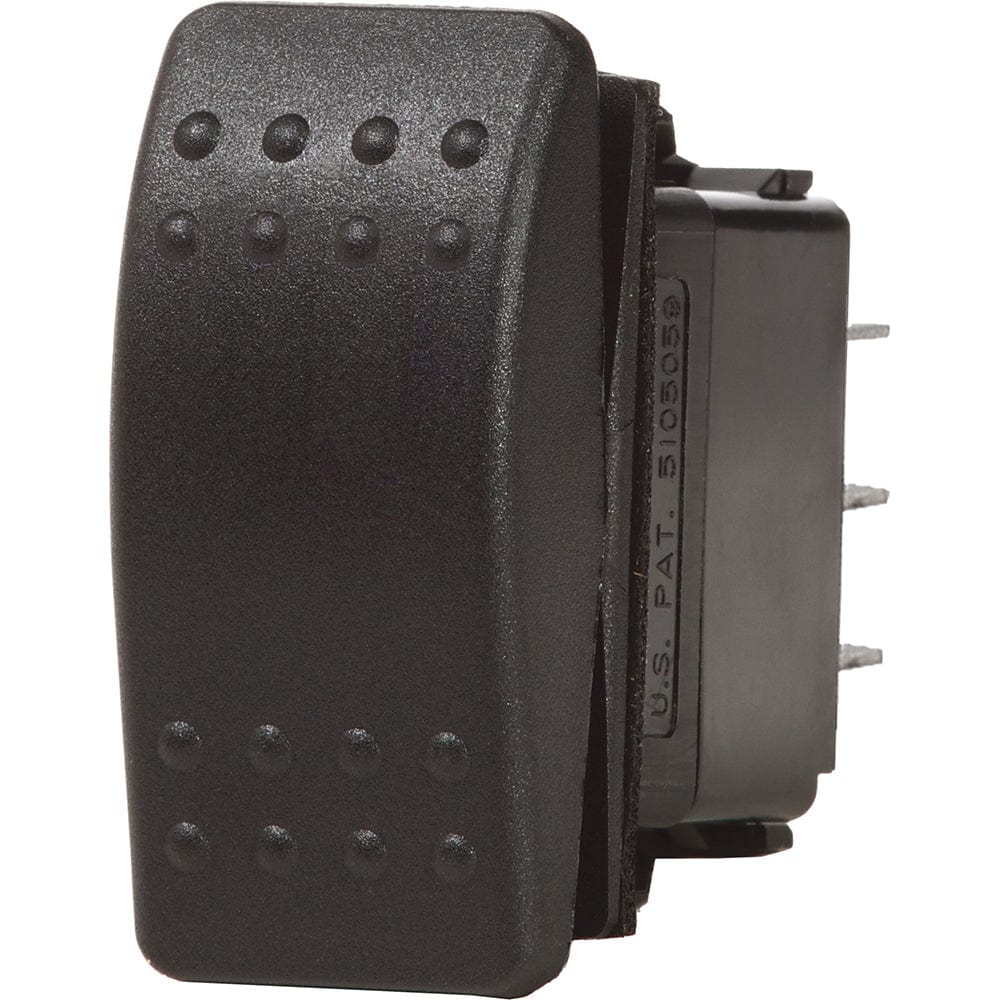 Blue Sea 7938 Contura II Switch DPDT Black - (ON) - OFF - (ON) [7938], Switches & Accessories, Blue Sea Systems, , , at Festive Water Paddlesports