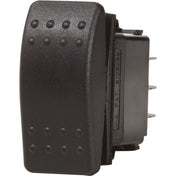 Blue Sea 7938 Contura II Switch DPDT Black - (ON) - OFF - (ON) [7938], Switches & Accessories, Blue Sea Systems, , , at Festive Water Paddlesports