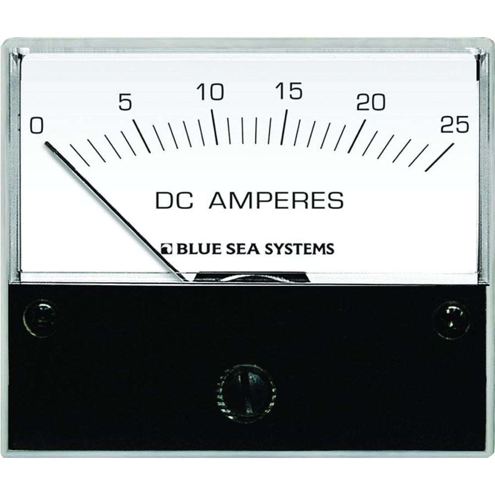 Blue Sea 8005 DC Analog Ammeter - 2 - 3/4" Face, 0 - 25 Amperes DC [8005], Meters & Monitoring, Blue Sea Systems, , , at Festive Water Paddlesports