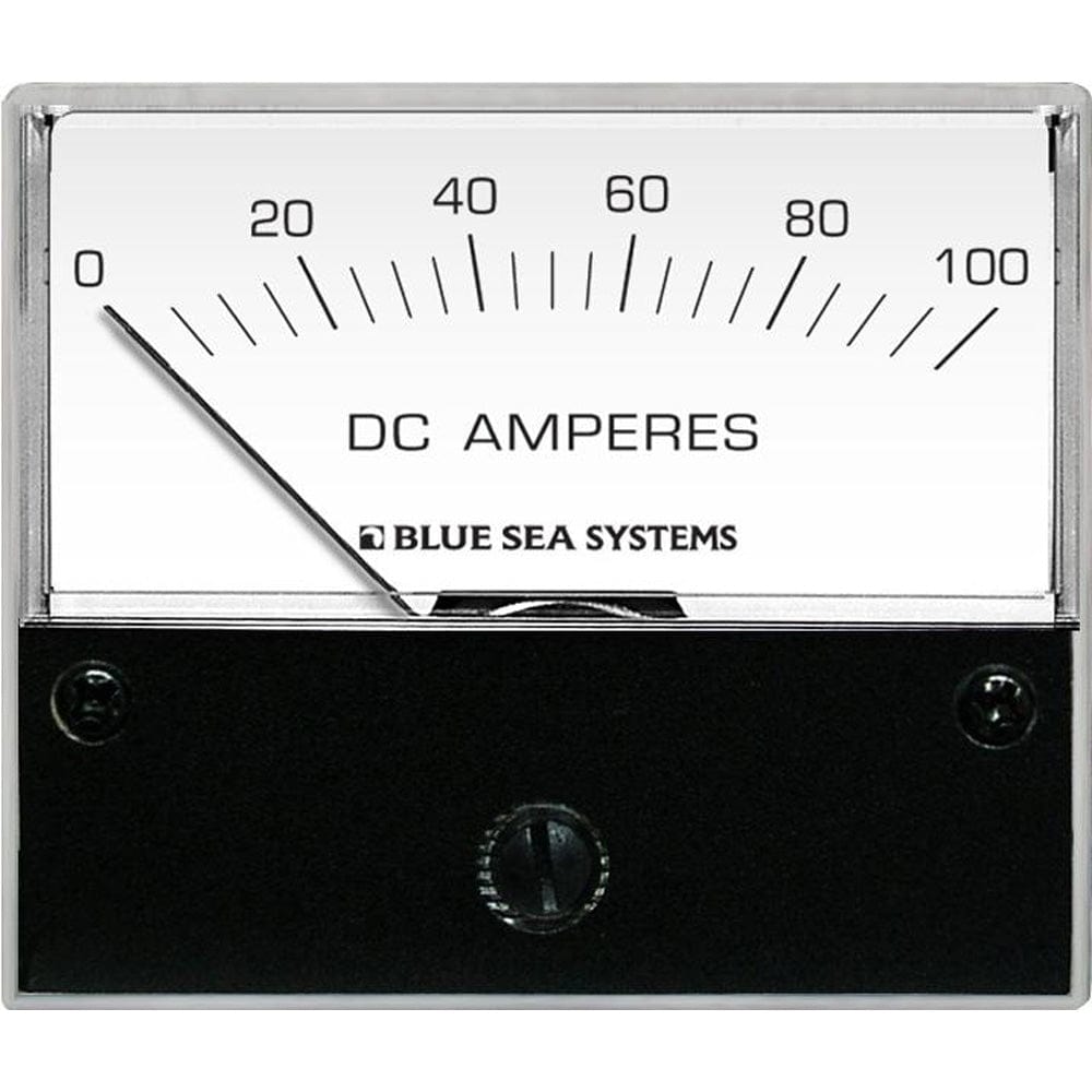 Blue Sea 8017 DC Analog Ammeter - 2 - 3/4" Face, 0 - 100 Amperes DC [8017], Meters & Monitoring, Blue Sea Systems, , , at Festive Water Paddlesports