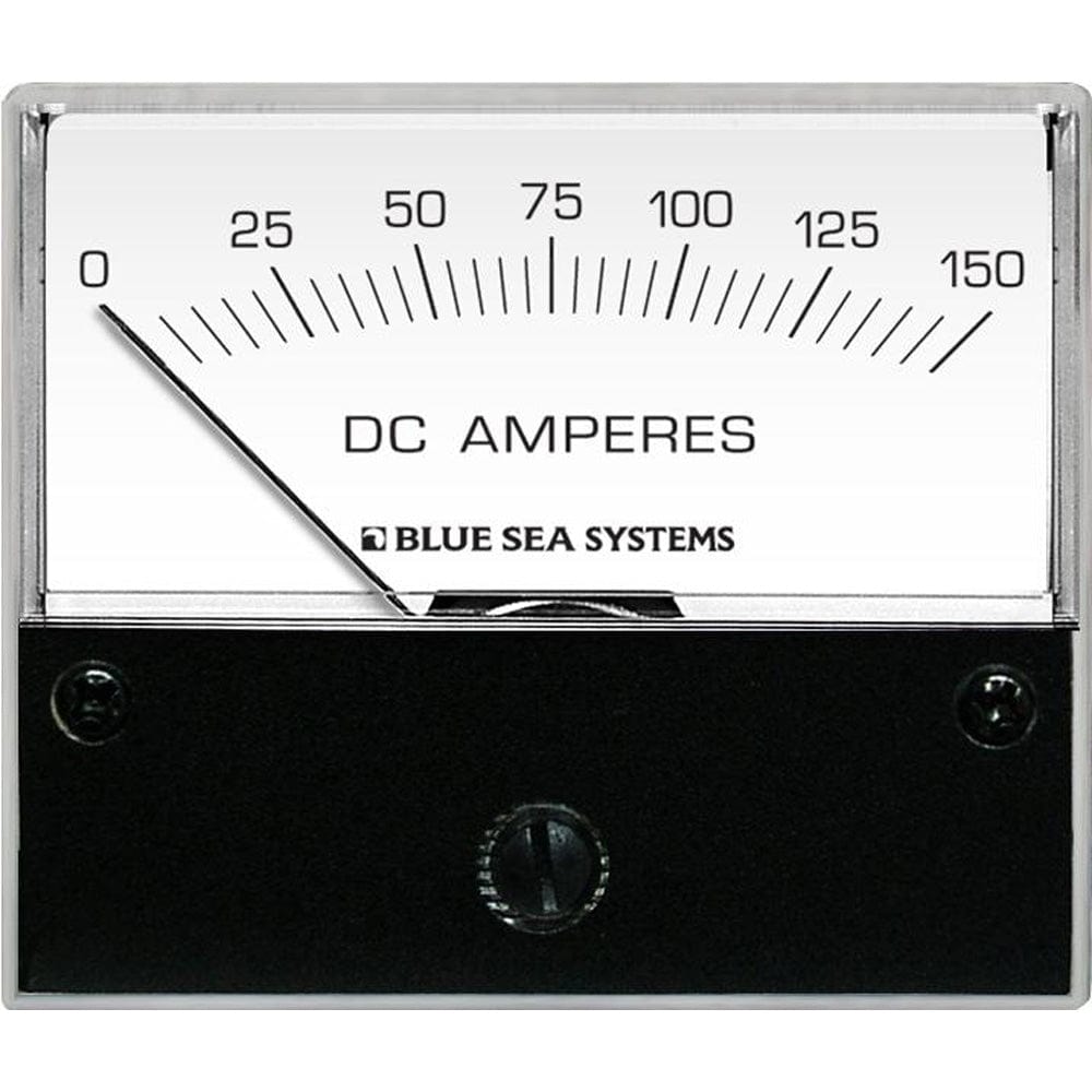 Blue Sea 8018 DC Analog Ammeter - 2 - 3/4" Face, 0 - 150 Amperes DC [8018], Meters & Monitoring, Blue Sea Systems, , , at Festive Water Paddlesports