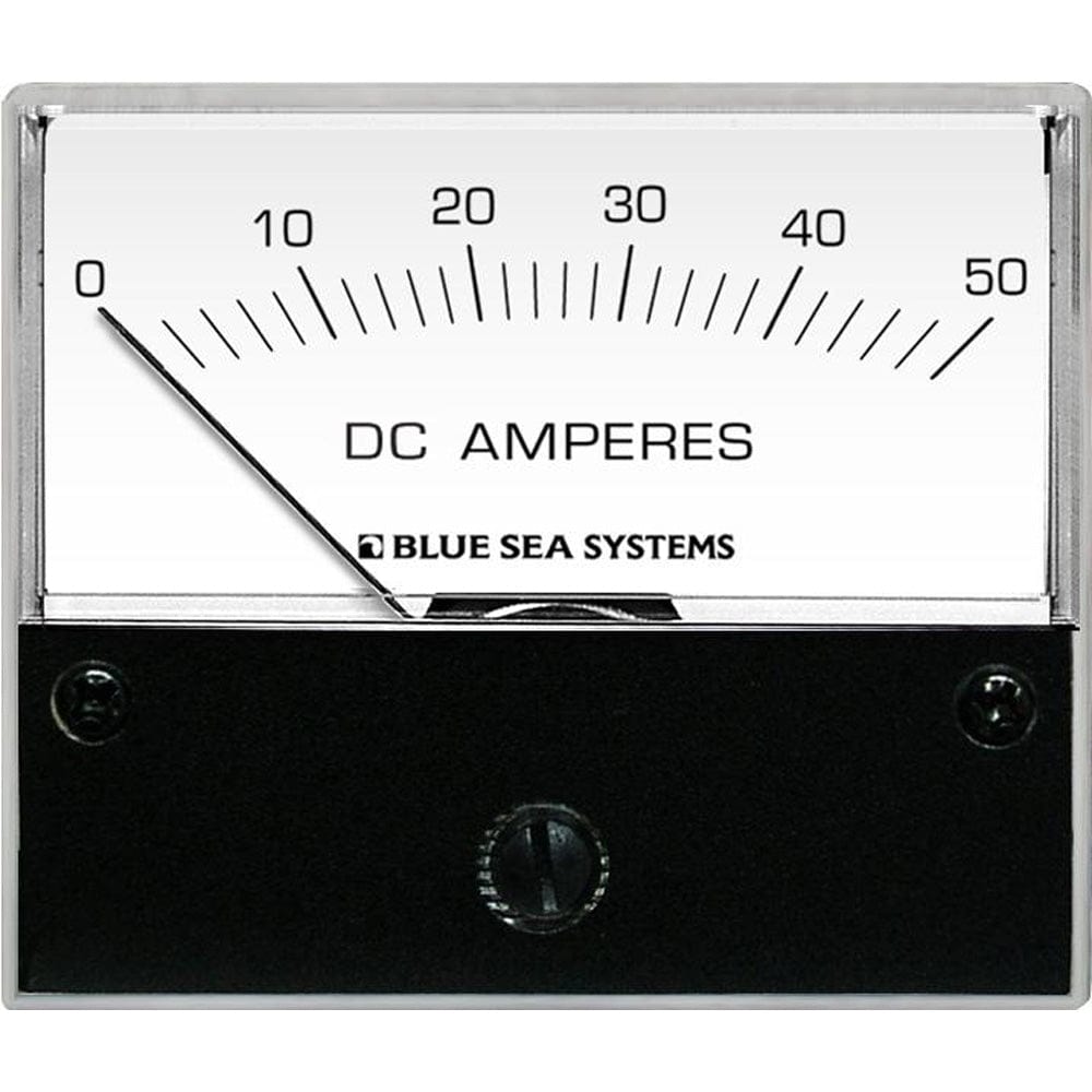 Blue Sea 8022 DC Analog Ammeter - 2 - 3/4 Face, 0 - 50 AMP DC [8022], Meters & Monitoring, Blue Sea Systems, , , at Festive Water Paddlesports