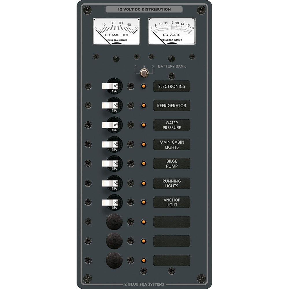 Blue Sea 8082 DC 10 Position Toggle Branch Circuit Breaker Panel [8082], Electrical Panels, Blue Sea Systems, , , at Festive Water Paddlesports
