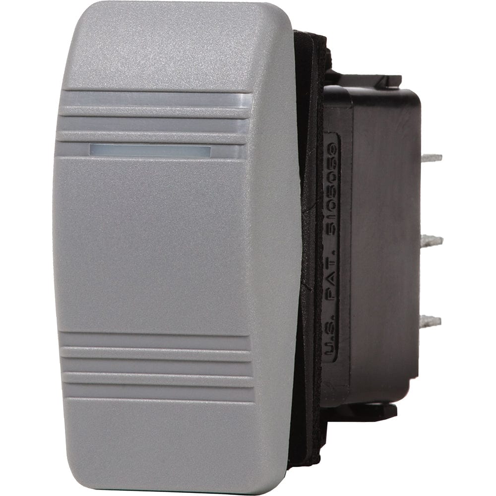 Blue Sea 8221 Water Resistant Contura III Switch - (ON) - OFF - ON - Grey [8221], Switches & Accessories, Blue Sea Systems, , , at Festive Water Paddlesports