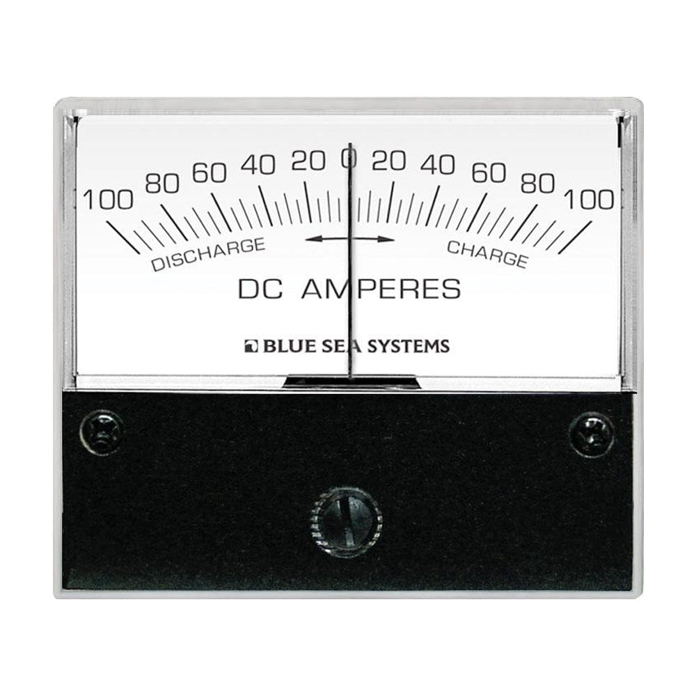 4" Face, 100 - 0 - 100 Amperes DC [8253], Meters & Monitoring, Blue Sea Systems, , , at Festive Water Paddlesports