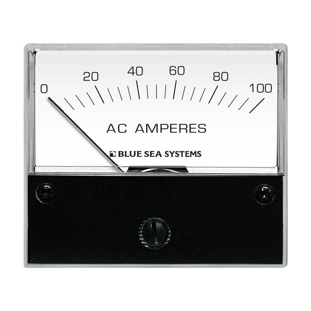 Blue Sea 8258 AC Analog Ammeter - 2 - 3/4" Face, 0 - 100 Amperes AC [8258], Meters & Monitoring, Blue Sea Systems, , , at Festive Water Paddlesports