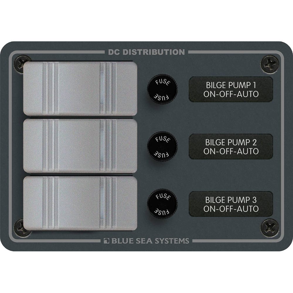 Blue Sea 8665 Contura 3 Bilge Pump Control Panel [8665], Switches & Accessories, Blue Sea Systems, , , at Festive Water Paddlesports