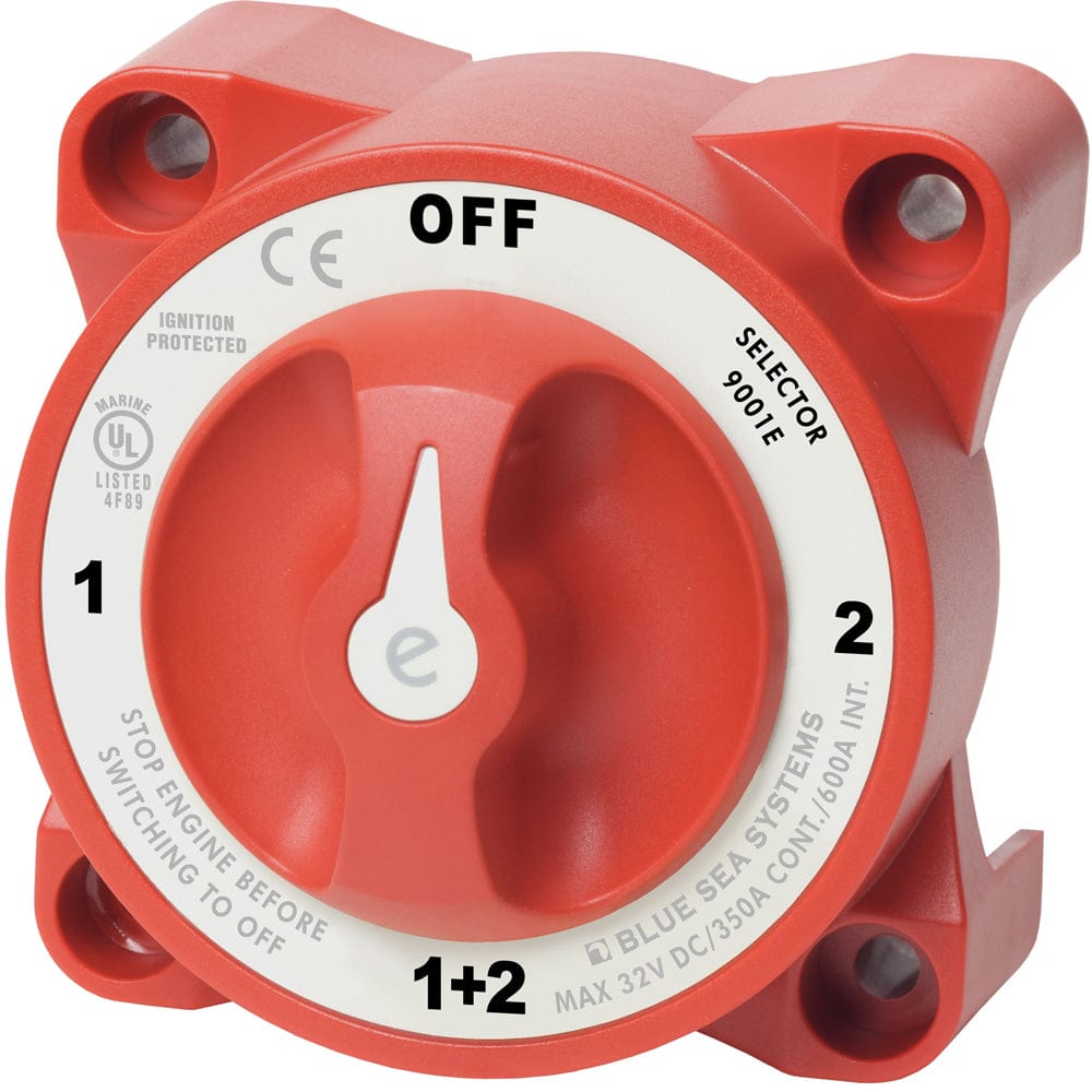 Blue Sea 9001e e - Series Battery Switch Selector [9001E], Battery Management, Blue Sea Systems, , , at Festive Water Paddlesports