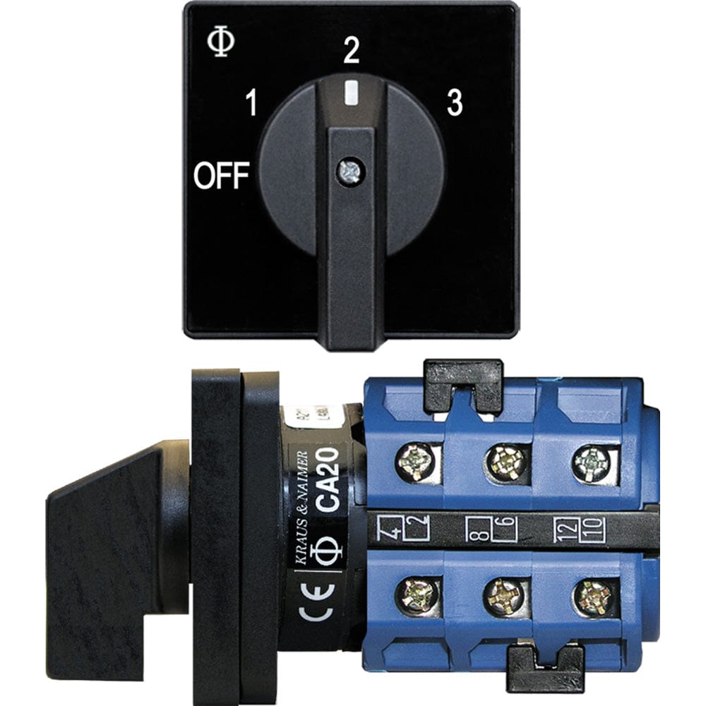 Blue Sea 9010 Switch, AV 120VAC 32A OFF +3 Positions [9010], Switches & Accessories, Blue Sea Systems, , , at Festive Water Paddlesports