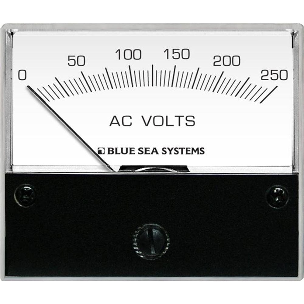 Blue Sea 9354 AC Analog Voltmeter 0 - 250 Volts AC [9354], Meters & Monitoring, Blue Sea Systems, , , at Festive Water Paddlesports