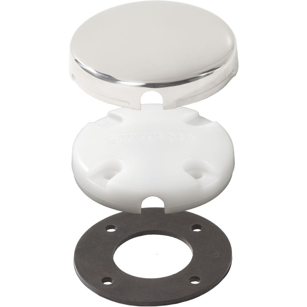 Blue Sea Side Entry CableClam w/Stainless Steel Dress Cap [1007100], Wire Management, Blue Sea Systems, , , at Festive Water Paddlesports