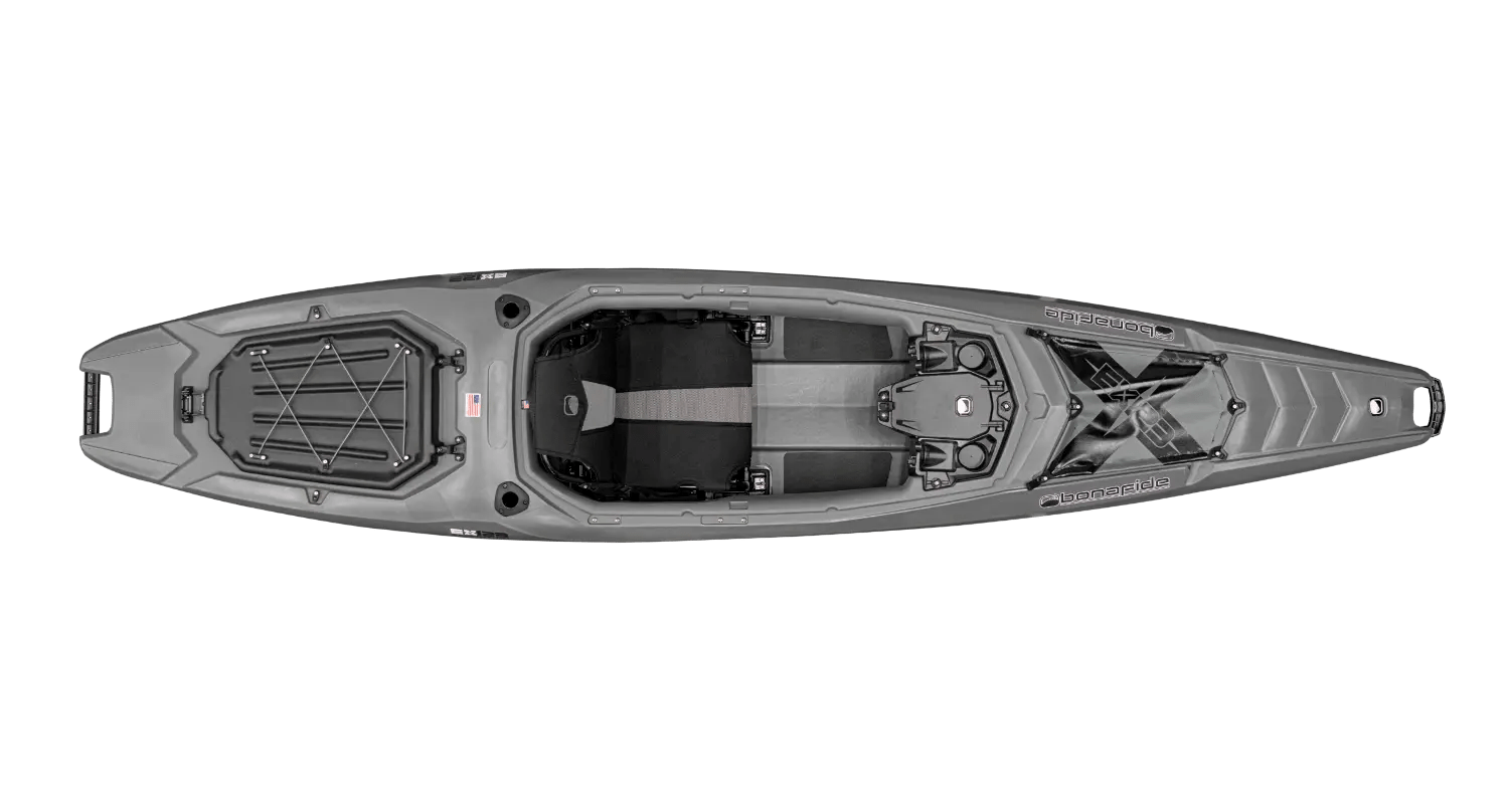 Bonafide EX123 Expedition Kayak, Recreational Kayak, Bonafide, Top Gun Grey, , at Festive Water Paddlesports