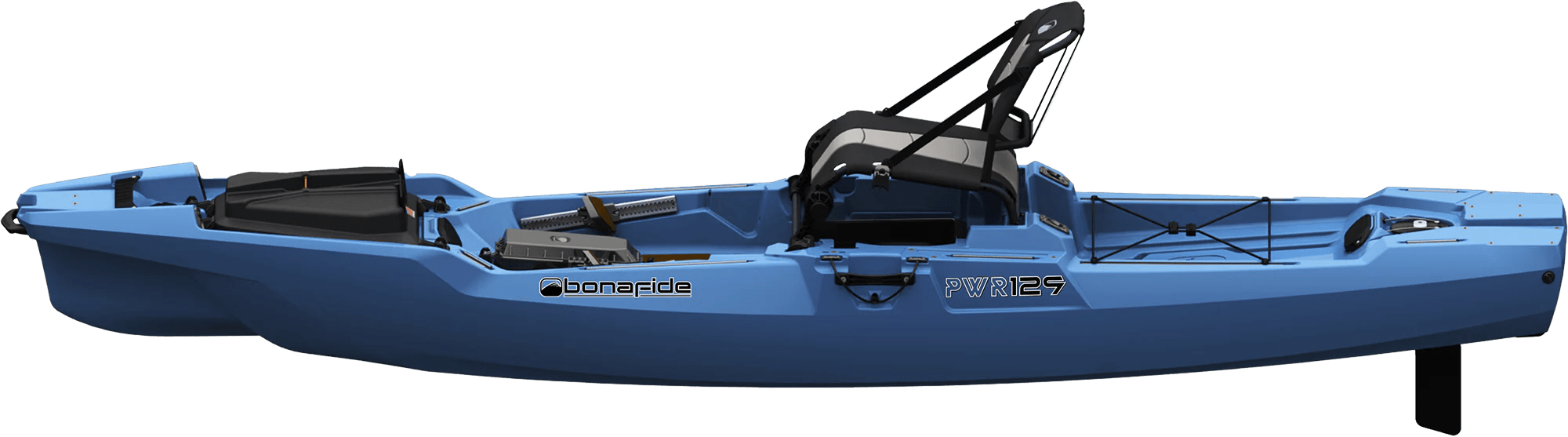 Bonafide PWR129 Fishing Kayak, Fishing Kayak, Bonafide, Steel, , at Festive Water Paddlesports