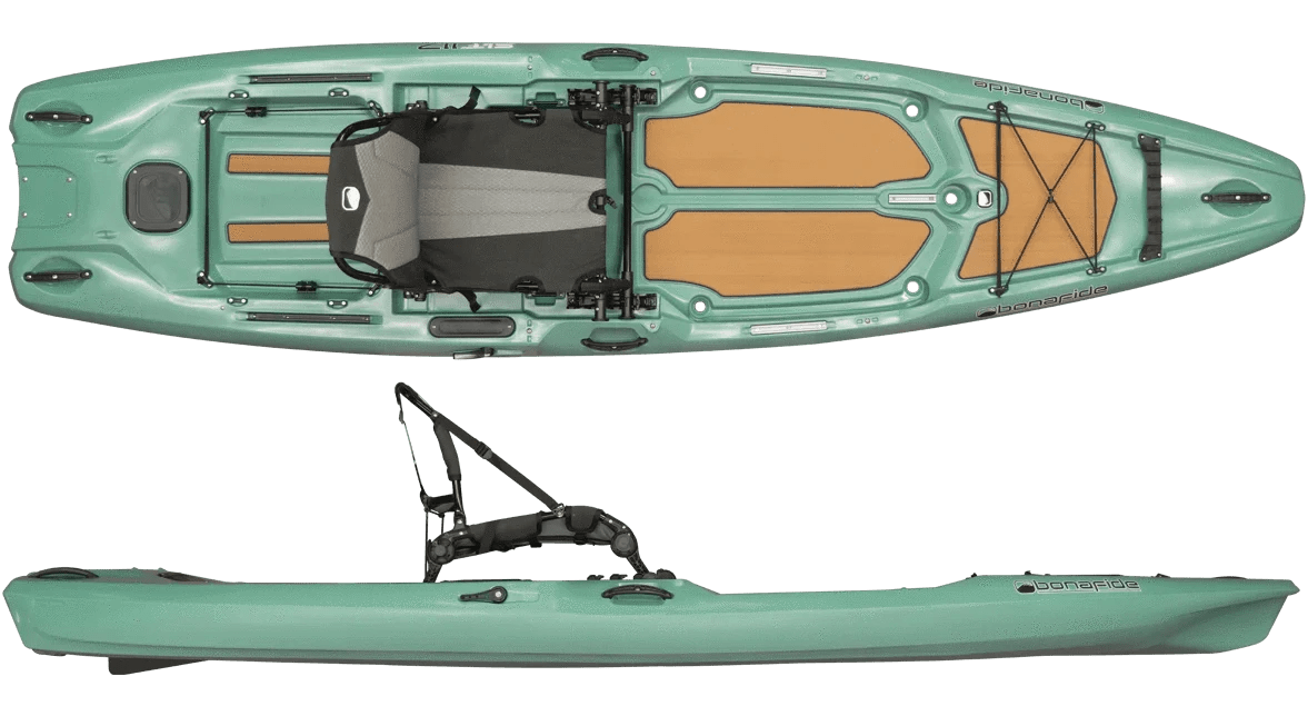Bonafide SKF 117 Hybrid Fishing Kayak, Fishing Kayak, Bonafide, Andros Green, , at Festive Water Paddlesports