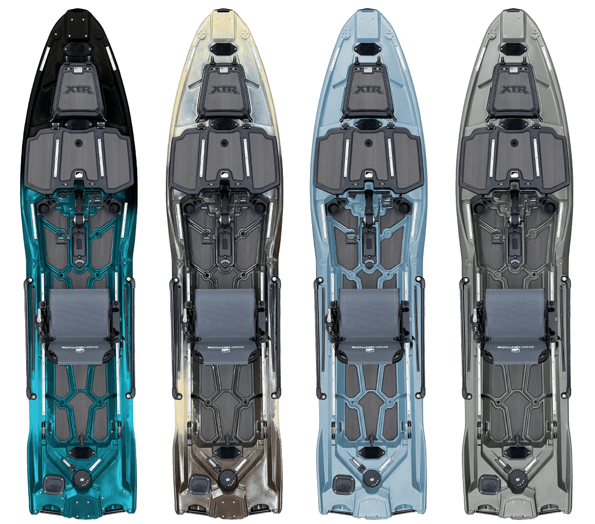 Bonafide XTR140P Fishing Kayak, Fishing Kayak, Bonafide, Backwater Blue With Pedal Drive at Festive Water Paddlesports