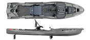 Bonafide XTR140P Fishing Kayak, Fishing Kayak, Bonafide, Top Gun Grey With Pedal Drive at Festive Water Paddlesports
