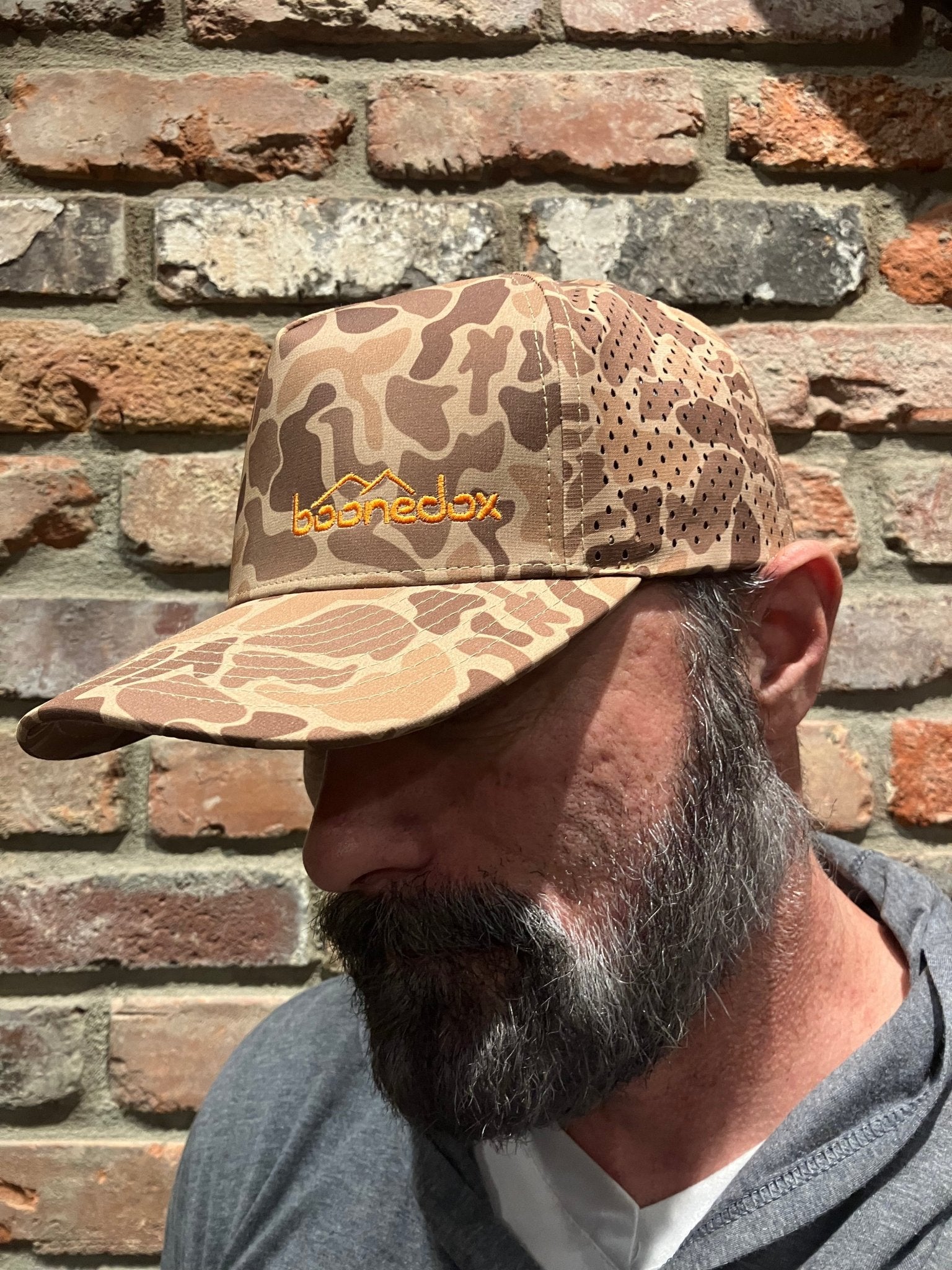Boonedox Camo Hat, , Boonedox USA, Brown Camo at Festive Water Paddlesports