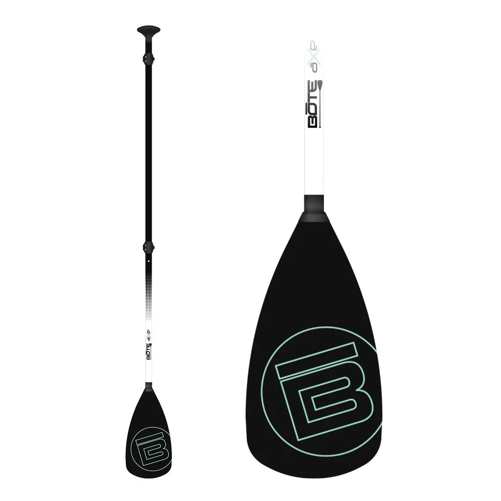BOTE 3 Piece Adjustable fiberglass SUP Paddle, SUP Paddle, BOTE, Black at Festive Water Paddlesports